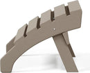 WestinTrends Dylan Outdoor Patio HDPE Adirondack Ottoman Footrest, Weathered Wood by CozyNest Decor
