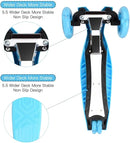 3 Wheel Scooter for Kids Ages 6-12,Kids Scooter with Light Up Wheels, Sturdy Deck Design, and 4 Height Adjustable Suitable for Kid Ages 3-12 by TinyTreasures Baby Boutique