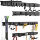 Ultrawall Garage Storage Organization, Garden Tool Organizer Garage Organizer Wall Mount Yard Tool Organizer Rack with 15 Hooks, Heavy Duty Wall Holders,22 Pcs by GreenHaven Gardens