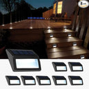 Solar Lights Outdoor, Waterproof Solar Powered Deck Step Lights for Patio Garden Backyard Garage Driveway Pathway Outside Wall Lighting (Cool White/8 Pack) by GreenHaven Gardens