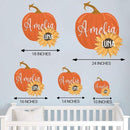 Personalized Wooden Name Sign, Round 3D Nursery Name Sign, Pumpkin Sunflower Nursery, Baby Name Sign, Wooden name signs for nursery, Little Pumpkin Decor, Baby Shower, Name signs for kids gift/14 by TinyTreasures Baby Boutique