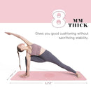 UMINEUX Yoga Mat Extra Thick 1/3'' & 2/5" Non Slip Yoga Mats for Women Eco Friendly TPE Fitness Exercise Mat with Carrying Sling & Storage Bag by TinyTreasures Baby Boutique