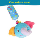Travel Arch Bassinet Mobile Toys for Infant & Toddlers,Clip on Stroller Toy Crib Accessory & Pram Activity Bar Toy for Indoor and Outdoor (Elephant) by TinyTreasures Baby Boutique