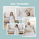 Tealbee DREAMSUIT: Toddler Sleep Sack with Feet 12-18 Months, 18-24 Months - 0.8 TOG Lightweight Summer Baby Wearable Blanket for Walkers - Rayon Made from Bamboo, Organic Cotton Sleeping Bag - Dash by TinyTreasures Baby Boutique