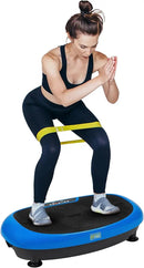 Vibration Plate Exercise Machine Workout Vibration Fitness Platform with Resistance Loops and Resistance Band, 2D, 3D or 4D by CozyNest Decor