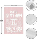 Math Is My Jam And Ims Heres To Spreads Its Seasonal Garden Flag 12x18 Double Sided Funny House Flag for Fall by GreenHaven Gardens