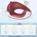 ANGELBLISS Baby Potty Training Toilet Seat with Soft Cushion Handles, Haute Collection, Double Anti-Slip Design and Splash Guard for Boys and Girls (Dark Pink) by TinyTreasures Baby Boutique