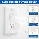 Outlet Covers Baby Proofing, 60 Pack Child Proof Plug Socket Covers Electric Plug Protectors Safety Caps with Hidden Pull Handle, for US 3-Prong, Classic by TinyTreasures Baby Boutique