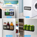 Picowe Magnetic Laundry Organizer, Large Magnet Basket for Laundry Room,16.5lb Capacity Magnetic Shelf for Washer /Dryer, Fridge & Small Spaces ( B, White) by CozyNest Decor