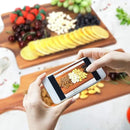 AIDEA Acacia Wood Cutting Board with Handle, Wooden Cheese Board Charcuterie Boards for Bread, Meat, Fruits, Cheese and Serving, Food Serving Tray for Kitchen, 17 x 6 inch by CozyNest Decor