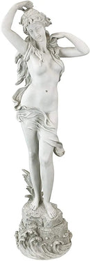 Design Toscano Spring Awakening Classic Woman Garden Statue, 14 inches wide, 40 inches tall, Cast Stone Resin, Antique Stone Finish by GreenHaven Gardens