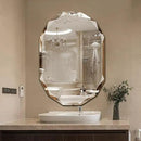 Single Beveled Edge Frameless Wall Mount Bathroom Vanity Mirror, 30” X 40” by CozyNest Decor