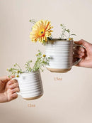LE TAUCI Coffee Mugs 15 oz,Ceramic Mug Set, Coffee Cups for Latte, Hot Tea, Cappuccino, Mocha, Cocoa, Dishwasher Safe, Suit For Housewarming Wedding- 3.5 inch, Set of 4, Arctic White by CozyNest Decor