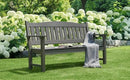 Psilvam 3-Person Outdoor Memorial Bench, All-Weather Poly Lumber Garden Bench, Rot-Resistant Outdoor Patio Bench for Park,Porch,and Church(Grey) by CozyNest Decor