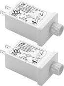 Replacement Yard Inflatable Adapter Power Supply Adaptor - 12V 1.0A 2Pcs - Inflatable Plug Replacement Class 2 Power Supply - White - for Christmas Tree Light/Thanksgiving Yard Blow Up Decorations by GreenHaven Gardens