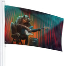 Monkey Music Gorilla Playing Guitar Flag 3x5 Ft Outdoor Decoration Banner House Flags Yard Farmhouse Garden Indoor Sign by GreenHaven Gardens