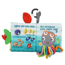 Fish Baby Book 0-6 Months,Touch Feel Cloth Crinkle Books for Babies,Infant Baby Toys 6-12 Months,Learning Education Soft Sensory Mirror Toy,Shower Gifts Easter for Boys Girls-Teether by TinyTreasures Baby Boutique