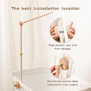 Updated Wooden Mobile Arm for Crib 30 inches- Baby Mobile Hanger for Crib Nursery Mobile Holder 360° Rotatable for Hanging Baby Mobiles Plush Dolls | Gift for Baby Shower & Nursery Decoration by TinyTreasures Baby Boutique