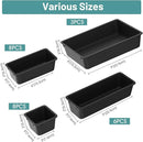 WOWBOX 25 PCS Plastic Drawer Organizer Set, Desk Drawer Divider Organizers and Storage Bins for Makeup, Jewelry, Gadgets for Kitchen, Bedroom, Bathroom, Office, Deep Black by TinyTreasures Baby Boutique