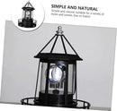 DOITOOL LED Solar Powered Rotating Lighthouse Outdoor Courtyard Solar Hanging Lamp Lawn Lantern for Patio Fence Garden Yard Decorations by GreenHaven Gardens