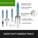 Garden Tool Set 9 PCS, Heavy Duty Gardening Hand Tools for Women, Durability Garden Tool Bag, Rust-Proof Aluminum Gardening Supplies, Ideal Gifts for Women and Men by GreenHaven Gardens