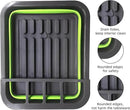 THANSTAR Collapsible Dish Drying Rack for RV Campers Portable Dinnerware Drainer Organizer for Kitchen Travel Trailer-Green by CozyNest Decor