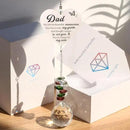 Memorial Suncatcher Gifts for Loss of Dad, Sympathy Gifts for Loss of Dad, Dad in Heaven Memorial Crystal Suncatcher for Window Home Decor (Dad) by GreenHaven Gardens