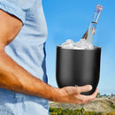 SNOWFOX Plus, Premium Vacuum Insulated Stainless Steel Ice Bucket with Lid/Scoop, Home Bar Accessories, Elegant Bartending Ice Buckets for Parties, Beautiful Outdoor Entertaining Supplies, 3L, Gold by CozyNest Decor