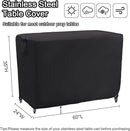 Kingling Outdoor Prep Table Covers, Waterproof Stainless Steel Table Cover Metal Table Cover Protection for Patio Kitchen Prep/Work Tables - 60''L x 24''W x 35''H by CozyNest Decor