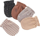 5 Pack Unisex New Born Boy Girls No Scratch Mittens Cotton Soft Baby Gloves Accessory 0-3 Months Infant Essentials by TinyTreasures Baby Boutique