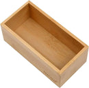 Bamboo Drawer Organizer - Kitchen Utensil Organizer Silverware Tray Cutlery Holder，Office Desk Supplies and Accessories (5.9x3x2.6 inch) by CozyNest Decor
