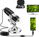 Digital USB Microscope Camera, 40X to 1000X, with Metal Stand & Carrying Case, Compatible with Android, Windows, Linux, Mac, Portable for Kids, Students, Adults by TinyTreasures Baby Boutique