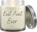 1OAK Vanilla Scented Candles - Aunt Candle - Best Aunt Gifts for Christmas from Niece, Nephew - Best Auntie Ever Gifts for Women by CozyNest Decor