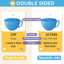 500+ Spanish Vocabulary Flash Cards for Adults & Kids Ages 15+ - Verb Conjugation, Nouns, Adjectives & Phrases to Learn Spanish for Adult Beginners Flashcards by TinyTreasures Baby Boutique
