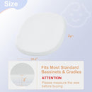 NeoBorn Baby Bassinet Mattress Pad, 24" x 20.8" Dual Sided Comfort Gel Memory Foam Mattress with Removable Breathable Soft Tencel Cover Fit for Graco Pack n Play Dome LX Bassinet, not playard by TinyTreasures Baby Boutique