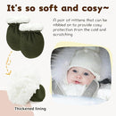 Cute Baby Mittens Newborn, No Scratch Baby Boy Mittens, Baby Girl Hat Gloves for Toddlers, Infant, Newborn by TinyTreasures Baby Boutique