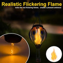 2PC Hot Air Balloon Solar Lantern with 2PC Shepherd Hook, Flickering Flame Hanging Solar Lanterns Outdoor Lights Waterproof Lanterns for Garden Patio Yard Party Decor (Peacock Feather Blue) by GreenHaven Gardens