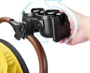 Baby Stroller Cup Holder with Phone Holder, 3-in-1 Bottle Holder, 360 Removable Degrees Rotation Drink Holder for Wheelchair, Stroller, Bike, Walker, Scooter, Bicycle, Uppababy, Nuna, Bugaboo, Doona. by TinyTreasures Baby Boutique