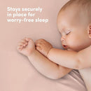 Sweety Fox 2-Pack Cotton Jersey Crib Sheets – Soft Fitted Sheets for Boys and Girls, Mini Crib Sheets, Toddler Bed Sheets (White/Pink) by TinyTreasures Baby Boutique