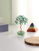 Jovivi Small Green Aventurine Crystal Tree, Natural Crystal Healing Stones Tree Glass Bowl Base Gemstone Money Trees Feng Shui Good Luck Home Desk Decor by GreenHaven Gardens