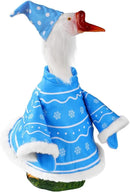 Goose Outfit, Winter Goose Outfits for Cement Goose Cute Goose Costume Yard Goose Clothing Goose Yard Statue Clothes for Outdoor Patio Yard Lawn Statueart Goose Decoration(Dwarf) by GreenHaven Gardens