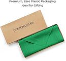D'Moksha Homes Kelly Green Linen Table Runner 72 Inches Long - 100% Pure Linen Diamond Table Runner 14 x 72 Inch for Dining, Fall and Halloween - Machine Washable by CozyNest Decor