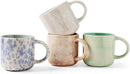 12 OZ Coffee Mugs Set of 4, Modern Ceramic Coffee Mugs Set with handle for Tea/Latte/Cappuccino/Milk/Cocoa. by CozyNest Decor