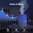 raydrop Humidifiers for Bedroom, 3.0L Cool Mist Humidifiers for Large Room & Home, Top Fill Air Humidifier for Baby Nursery & Plants, Essential Oil Diffuser with Color Lights, Timer, Auto Shut-Off by TinyTreasures Baby Boutique
