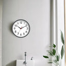 Wall Clock Small Analog 8 Inch Silent Non Ticking Battery Operated Modern Simple Decorative for Kitchen Office Bedroom Bathroom Living Room(Gray) by CozyNest Decor