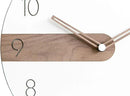 Stephanie Imports Modern Minimalist Exposed Wood Silent Wall Clock (Numerical) by CozyNest Decor