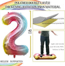 GOER Number 12 Balloons for 12th Birthday Sweet 12 Party Decorations,42 Inch Jumbo Foil Helium 21 Balloons for 21st Birthday Party Decoration (Rainbow) by TinyTreasures Baby Boutique