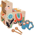 Manhattan Toy Musical Llama Wooden Instrument for Toddlers with Maraca, Clacking Saddlebags, Drumsticks, Washboard & Xylophone by TinyTreasures Baby Boutique