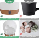 montresor 2 Pack 10 inch Plant Pots, PP Plastic Self Watering Plant Pot with Drainage and Tray for Indoor Outdoor Plants, Water Level Window & Reservoir Flower Pots Decorative Planter (White) by CozyNest Decor
