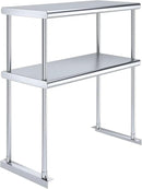 AmGood Double OverShelf Stainless Steel NSF - Many (30" Long x 14" Deep) by CozyNest Decor